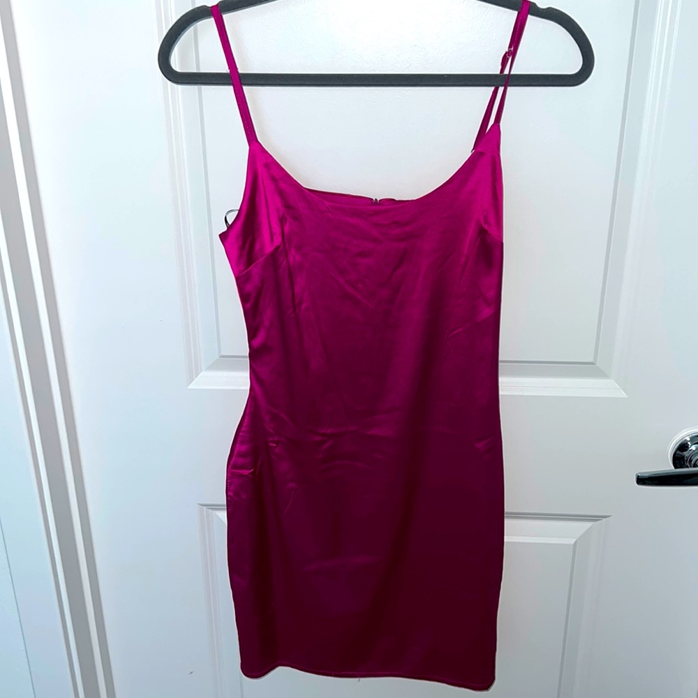 Satin slip dress